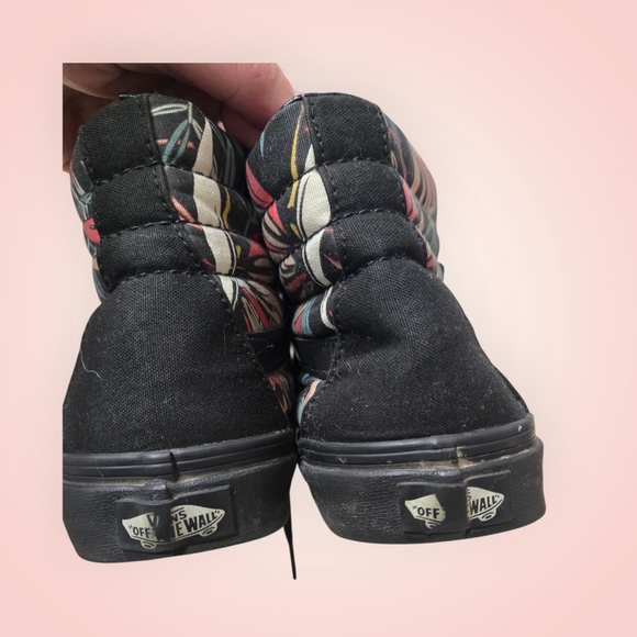VANS Floral Black High-Top Sneakers - Picture 6 of 16